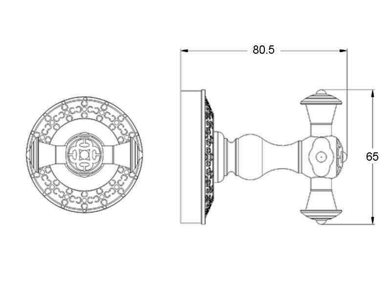 Zorg Antic AZR-02 BR Крючок двойной