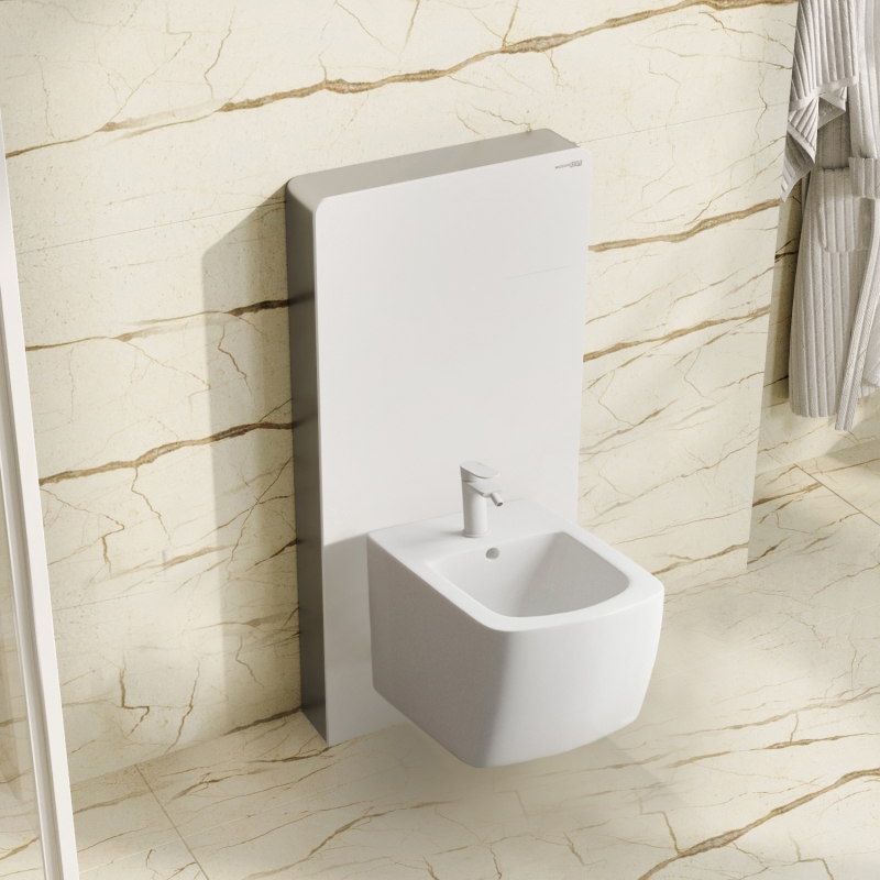Пристенный модуль системы инсталляции для биде WasserKraft 86BDT.050.WH