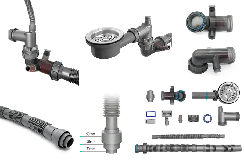 Плоский сифон с сухим затвором ZorG KC 1 INOX с решеткой слива нержавеющая сталь 90 мм