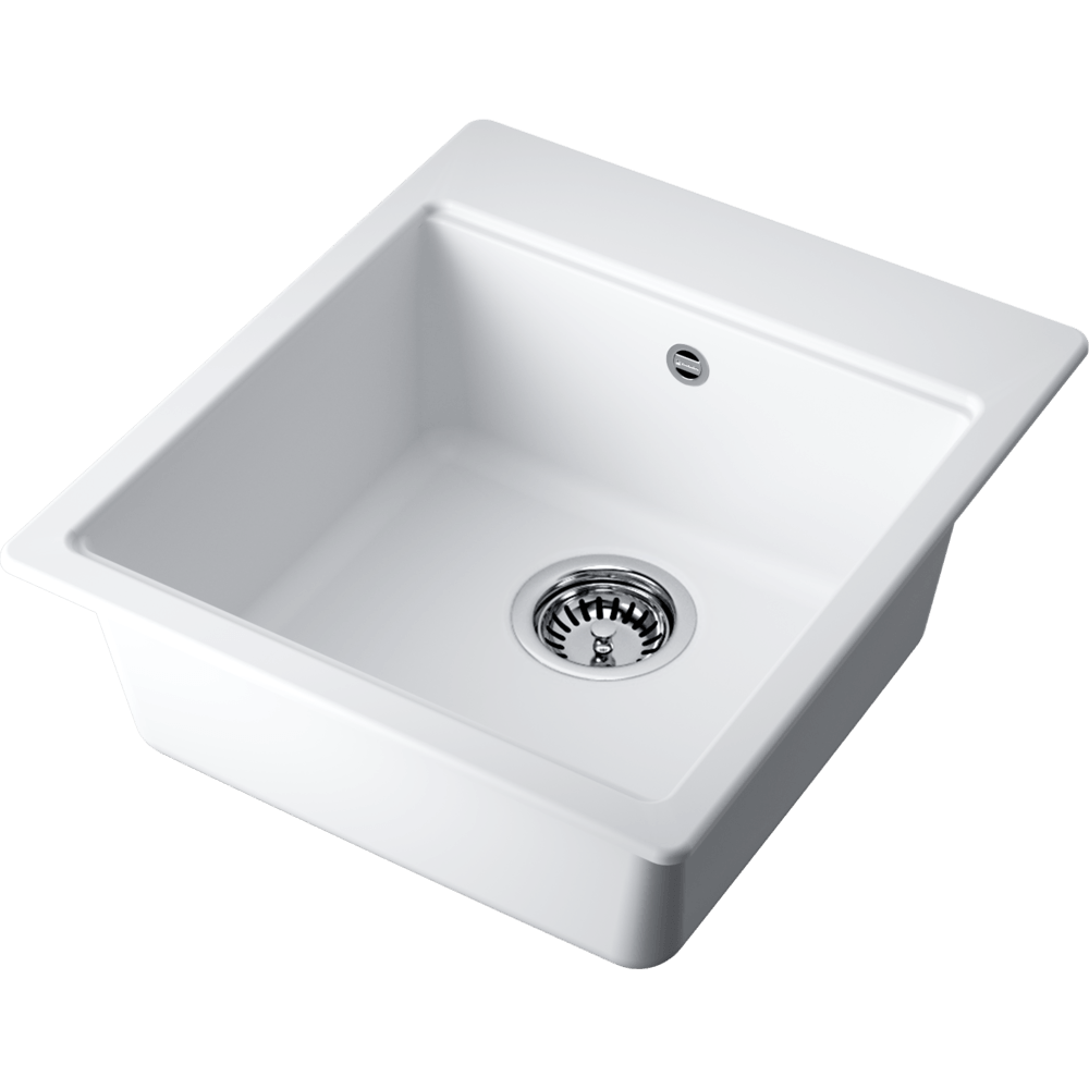 Мойка Omoikiri Akari 45-WH Tetogranit/белый, арт. 4997360