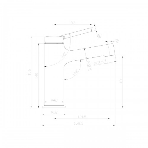 Смеситель Lemark Minima LM3806C для раковины