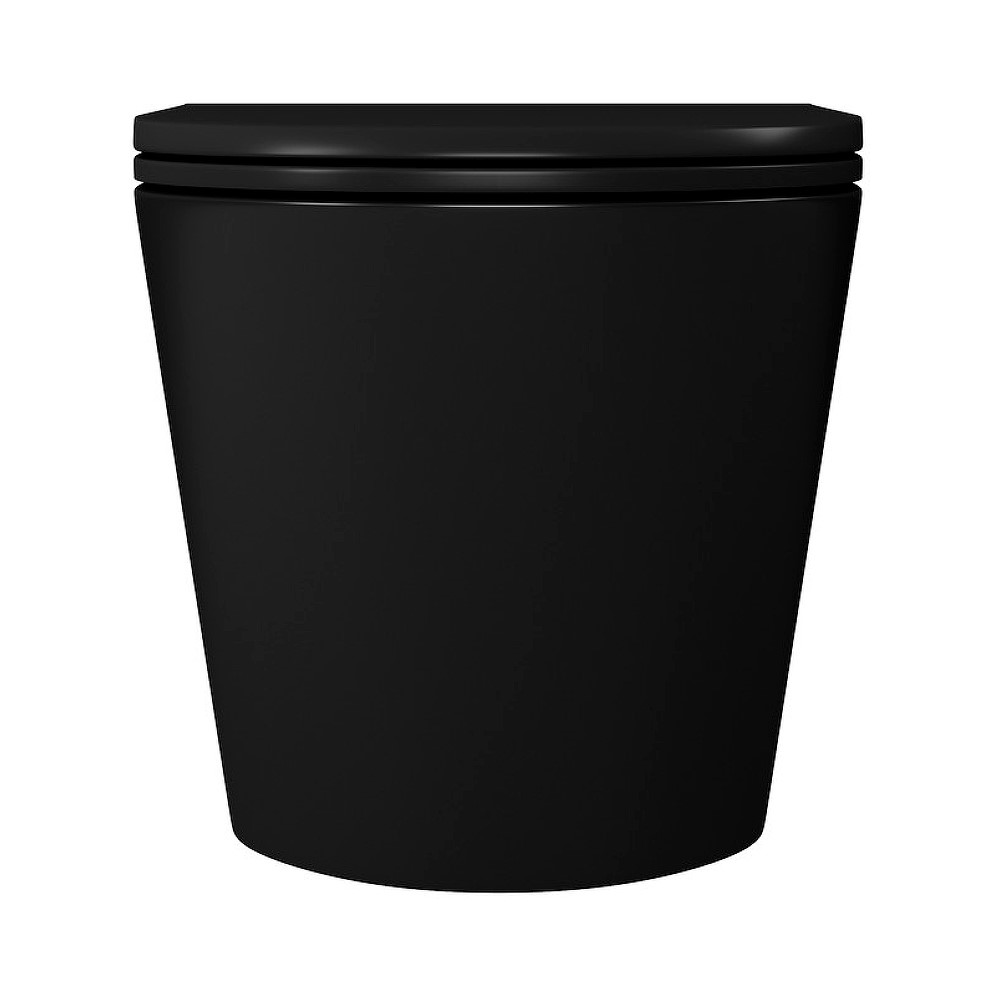 Унитаз подвесной безободковый D&K Venice DT1026025, черный