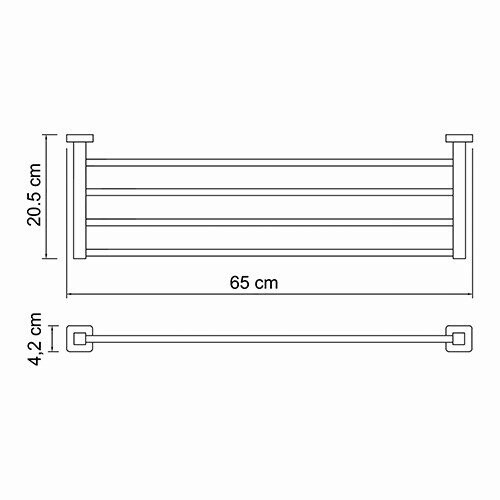 WasserKRAFT Lippe K-6511 Полка для полотенец