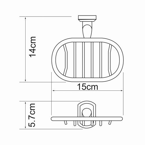 WasserKRAFT Oder K-3069 Мыльница решетка