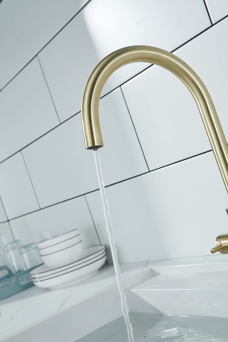 Смеситель для кухни Paulmark ESSEN, бронза, Es213211-BR