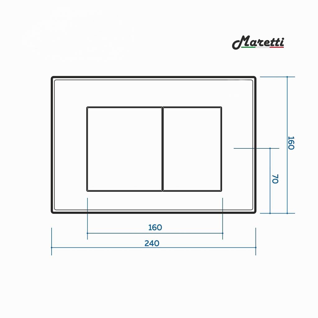 Комплект Maretti 3 в 1: унитаз UM10PBM76-844, инсталляция AC11P4534, кнопка AC12SF-015