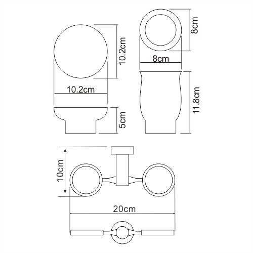 Стакан/мыльница WasserKraft 24226