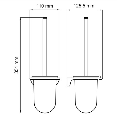 Щетка для унитаза WasserKraft 5127