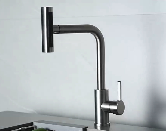Смеситель Zorg серия Steel Hammer SH 093 PVD BRONZE бронза, вытяжная лейка 4 режима