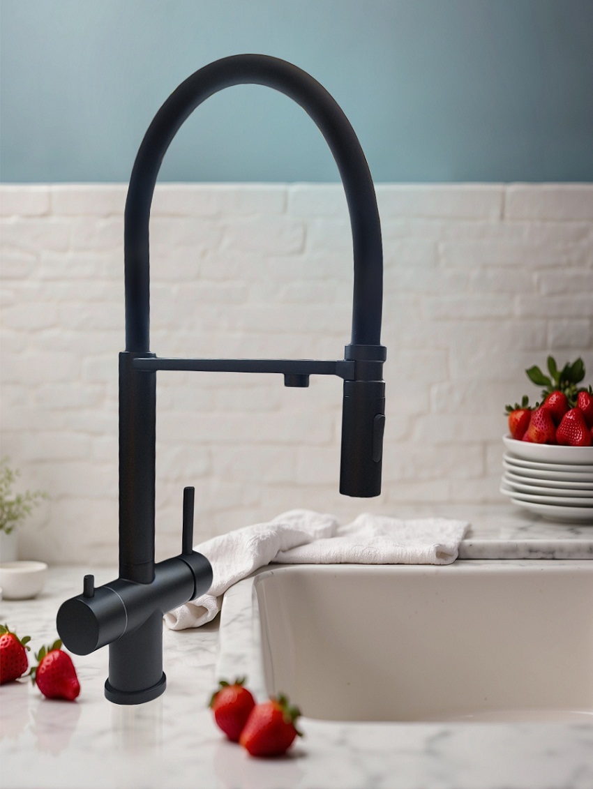 Смеситель для кухни с гибким изливом ALTROBAGNO Флуссо (Flusso) 050204 MB