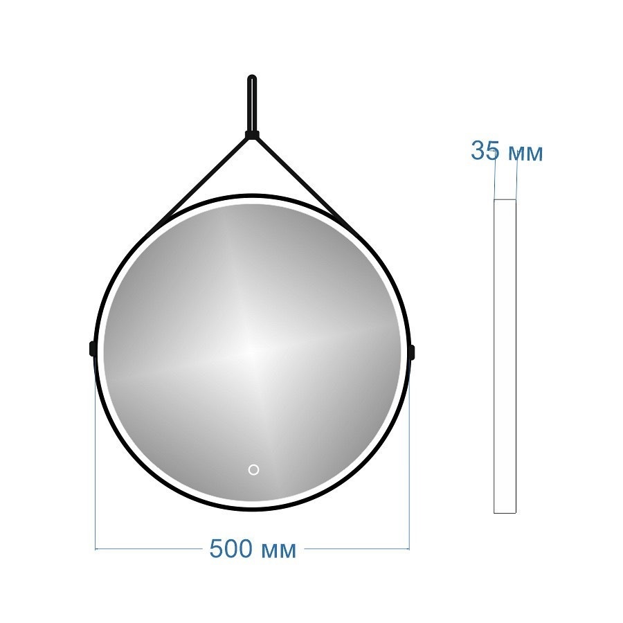 Зеркало Maretti Chiara CH1450R33EL 50x50 см