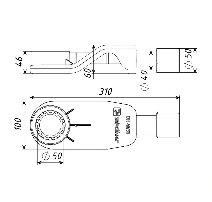 Душевой трап 90 см WONZON & WOGHAND, Темный графит (WW-65409M-GM)
