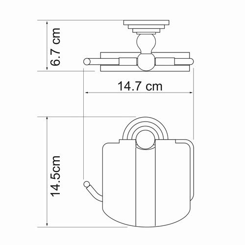 WasserKRAFT Isar K-7325 Держатель туалетной бумаги