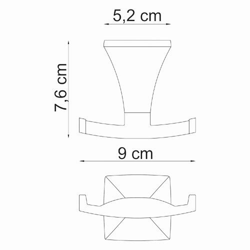 WasserKRAFT Wern K-2523D Крючок двойной