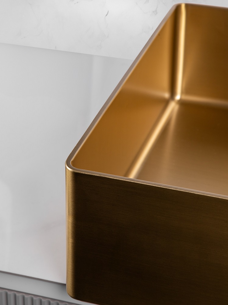 Раковина AltroBagno Accordo 001009 OrSp из нержавеющей стали