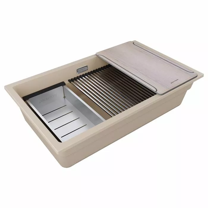 Мойка Paulmark LUMI-MULTI SINK 74 UNI, латте, 740х450мм, LU-MULTI 74-LA