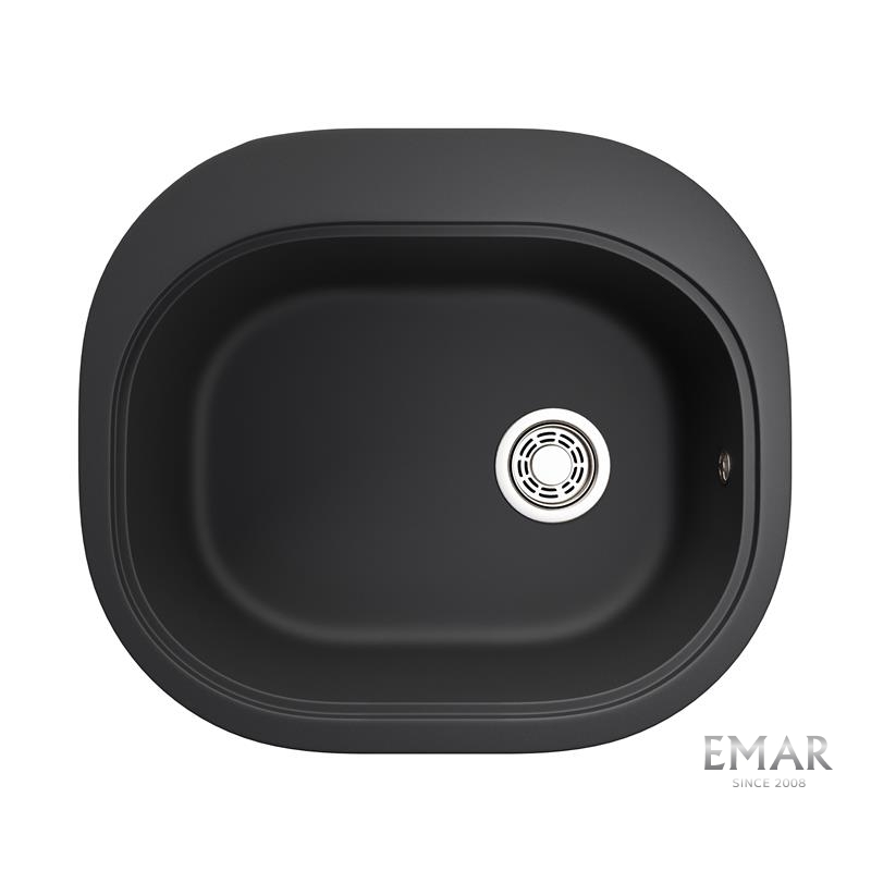 Кухонная мойка EMAR EMQ-1570.C гранитная мойка, Оникс