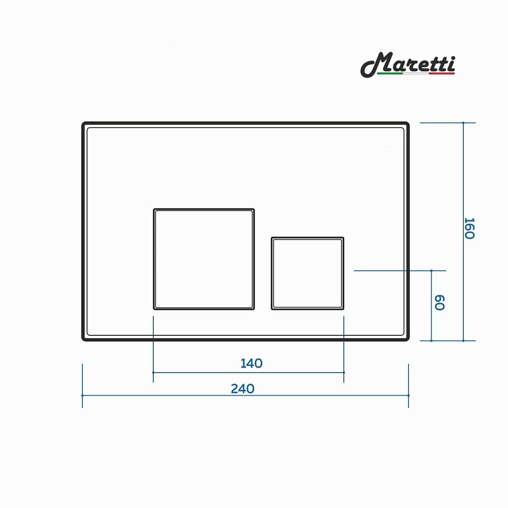 Комплект Maretti 3 в 1: унитаз EA10PBM73-844, инсталляция AC11P4534, кнопка AC12KA-560