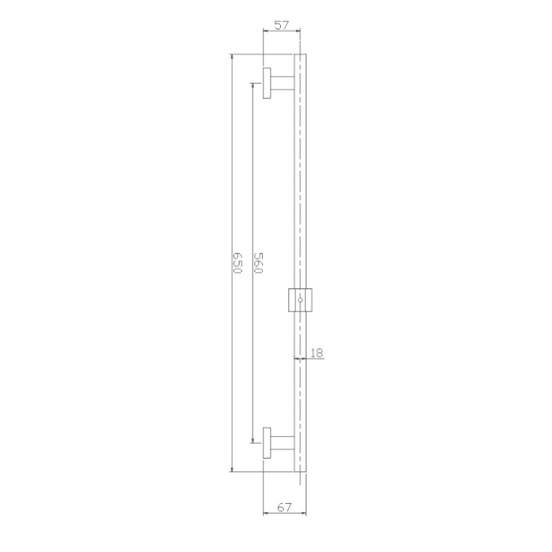 Душевая штанга Haiba HB8012, сталь