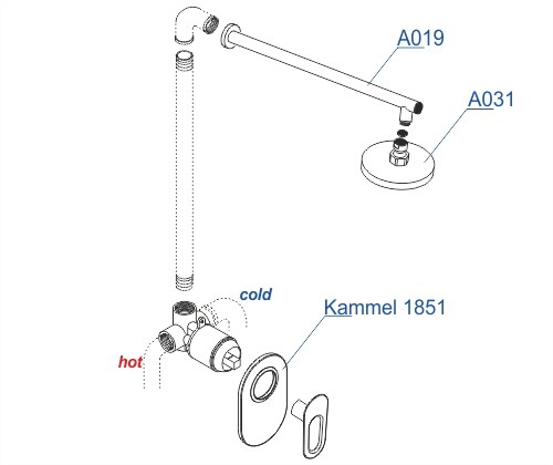 Душевая система Wasserkraft A12831
