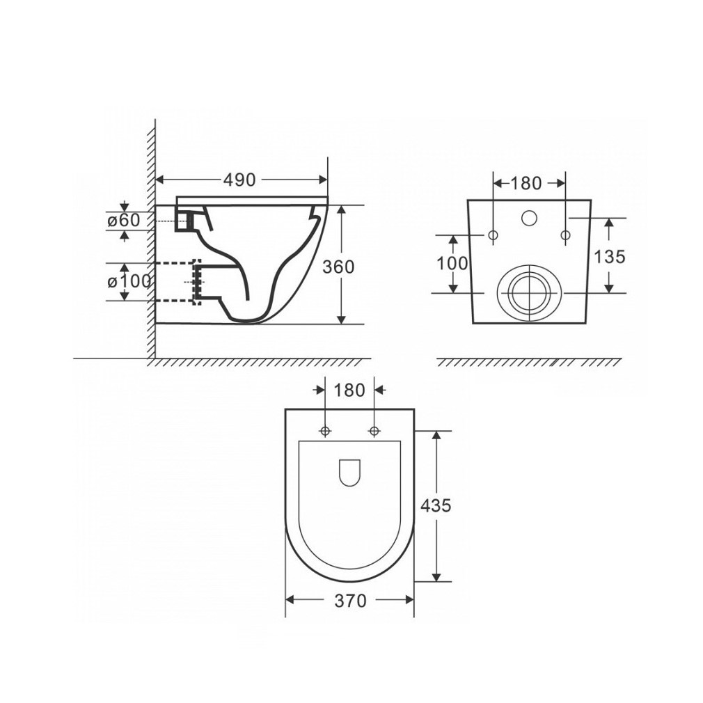 Комплект Maretti 3 в 1: унитаз EA10PBM73-844, инсталляция AC11P4534, кнопка AC12EL-560