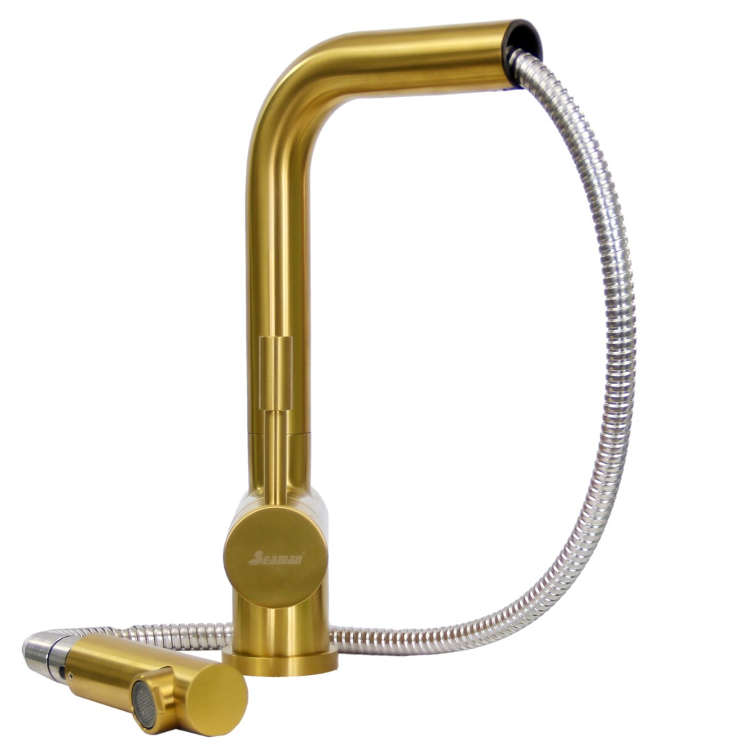 Смеситель Seaman Eco Venice SSN-0912P-Gold золото сатин