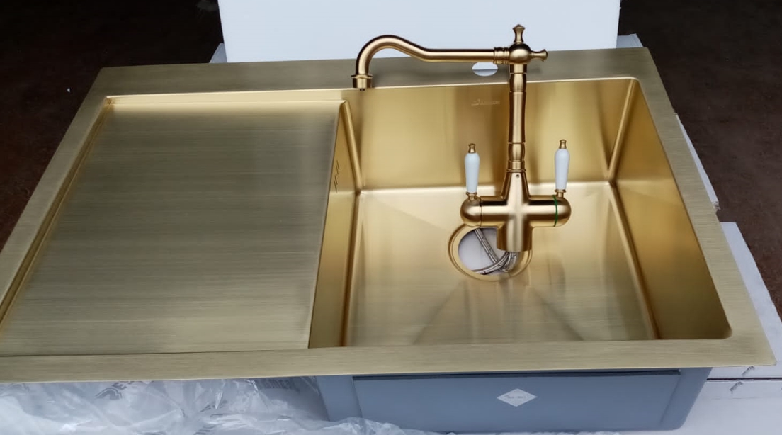 Смеситель Seaman Visconti SSL-7517-Light Gold светлое золото