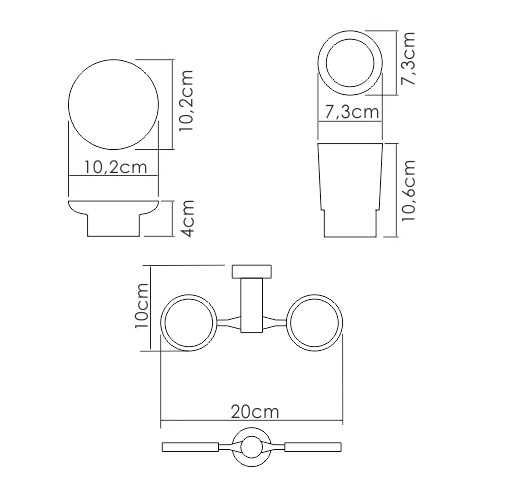 Стакан/мыльница WasserKraft 28226