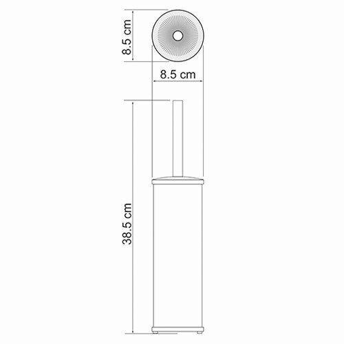 WasserKRAFT K-1027 Щетка для унитаза напольная