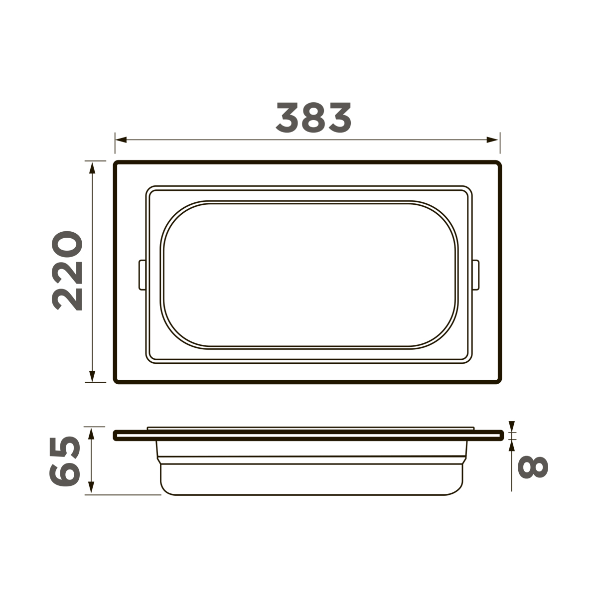 Контейнер Omoikiri DC-05-1-LG светлое золото