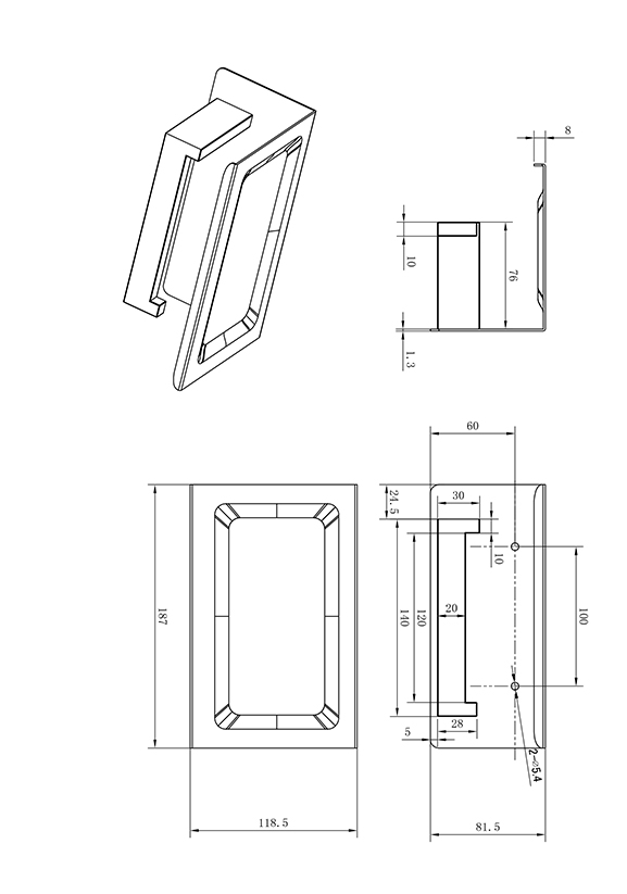 Держатель для туалетной бумаги с полкой ALTROBAGNO Аперто (Aperto) 080905 MB