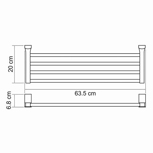 WasserKRAFT Exter K-5211 Полка для полотенец