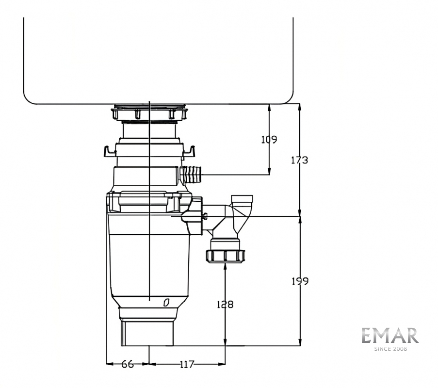 Измельчитель пищевых отходов EMAR ATC-KZ560A