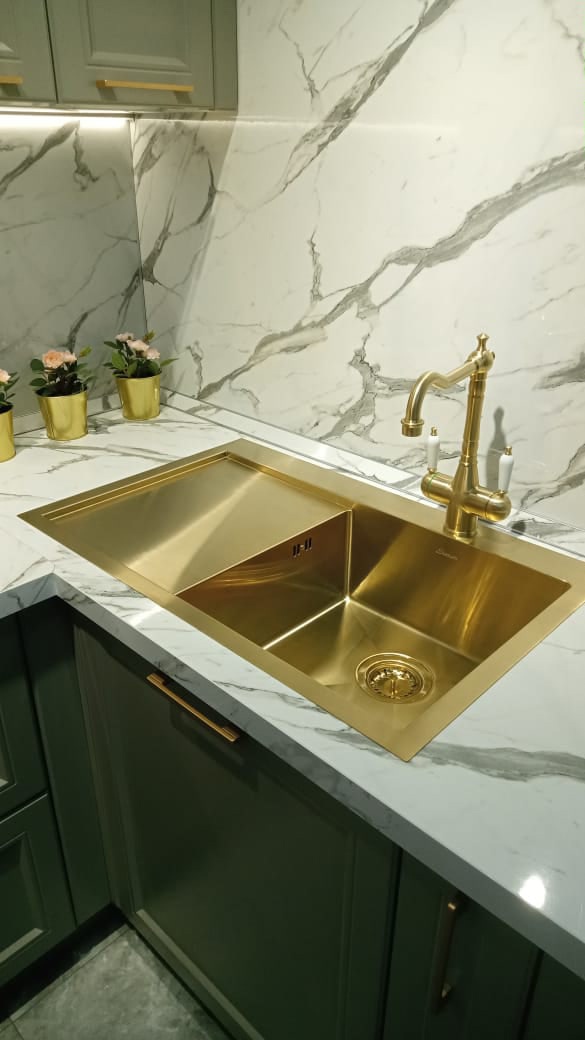 Смеситель Seaman Visconti SSL-7517-Light Gold светлое золото