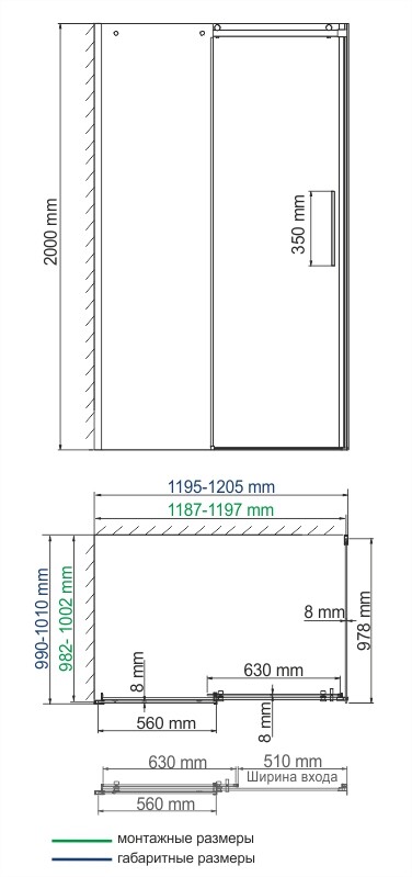 Душевой уголок WasserKraft 58R10
