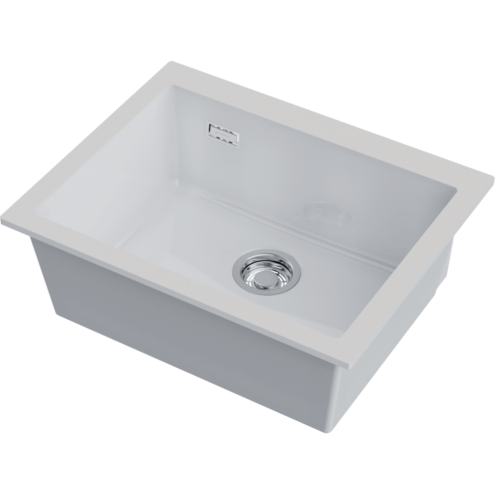 Мойка Omoikiri Omishima 60-U-WH Glossy Natceramic, белый глянцевый, арт. 4997512
