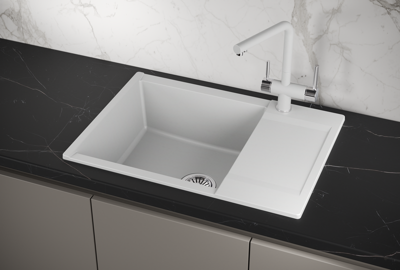 Мойка кухонная Granula ESTETICA ES-7003, АРКТИК (БЕЛЫЙ)