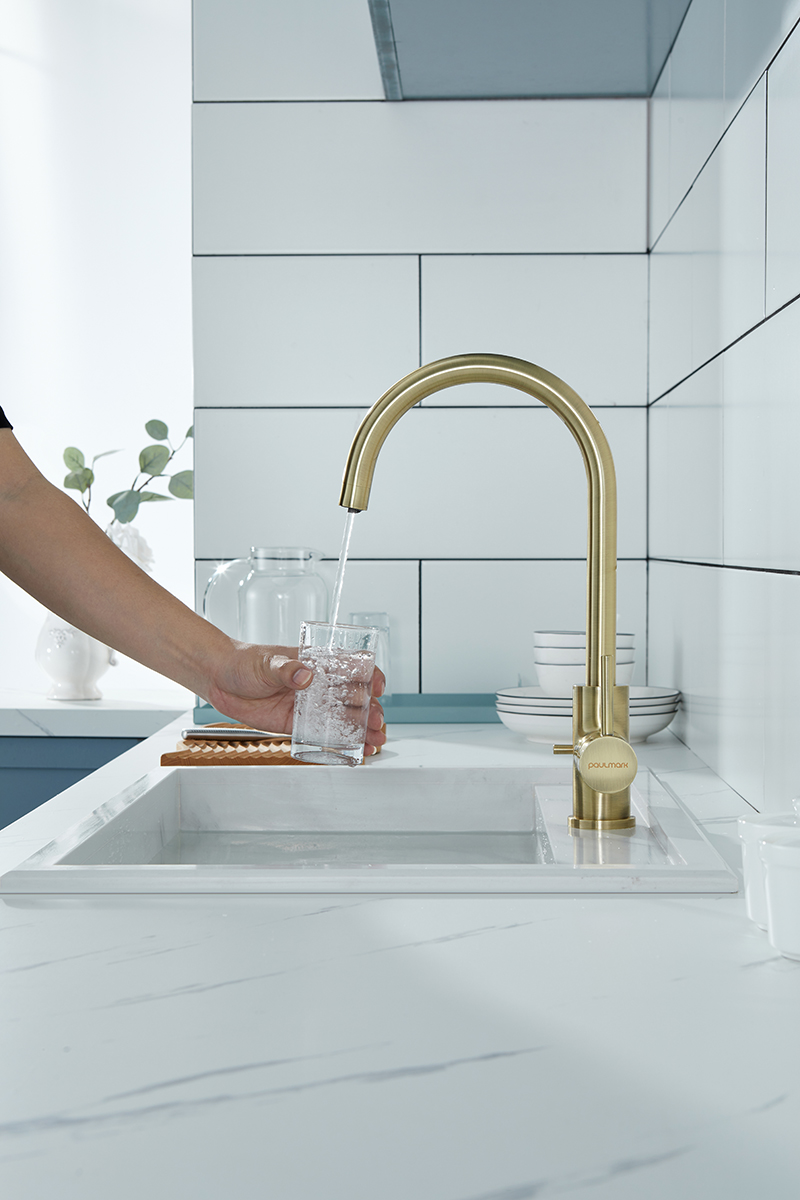 Смеситель для кухни Paulmark ESSEN, бронза, Es213211-BR