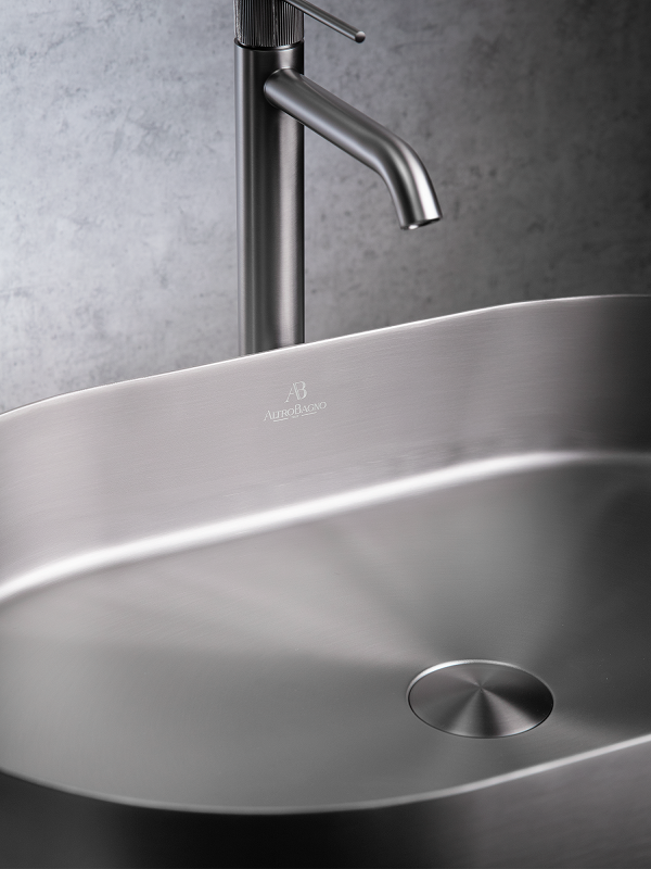 Раковина AltroBagno Eterno 001026 MtGr из нержавеющей стали