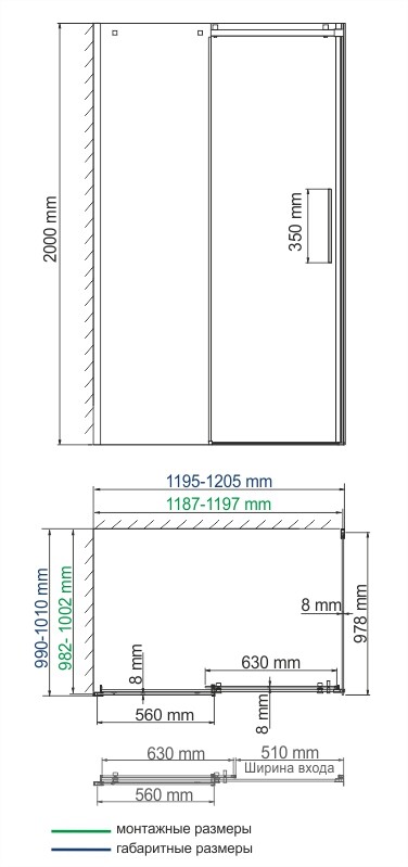 Душевой уголок WasserKraft 15R10
