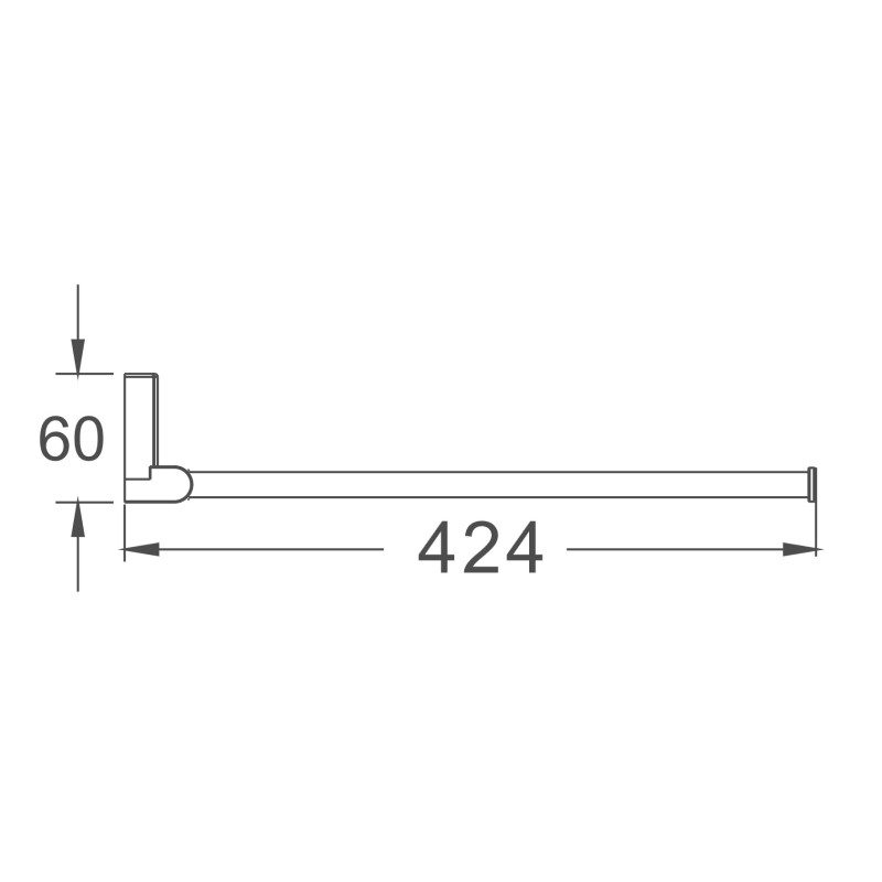 Полотенцедержатель Haiba HB8812, хром