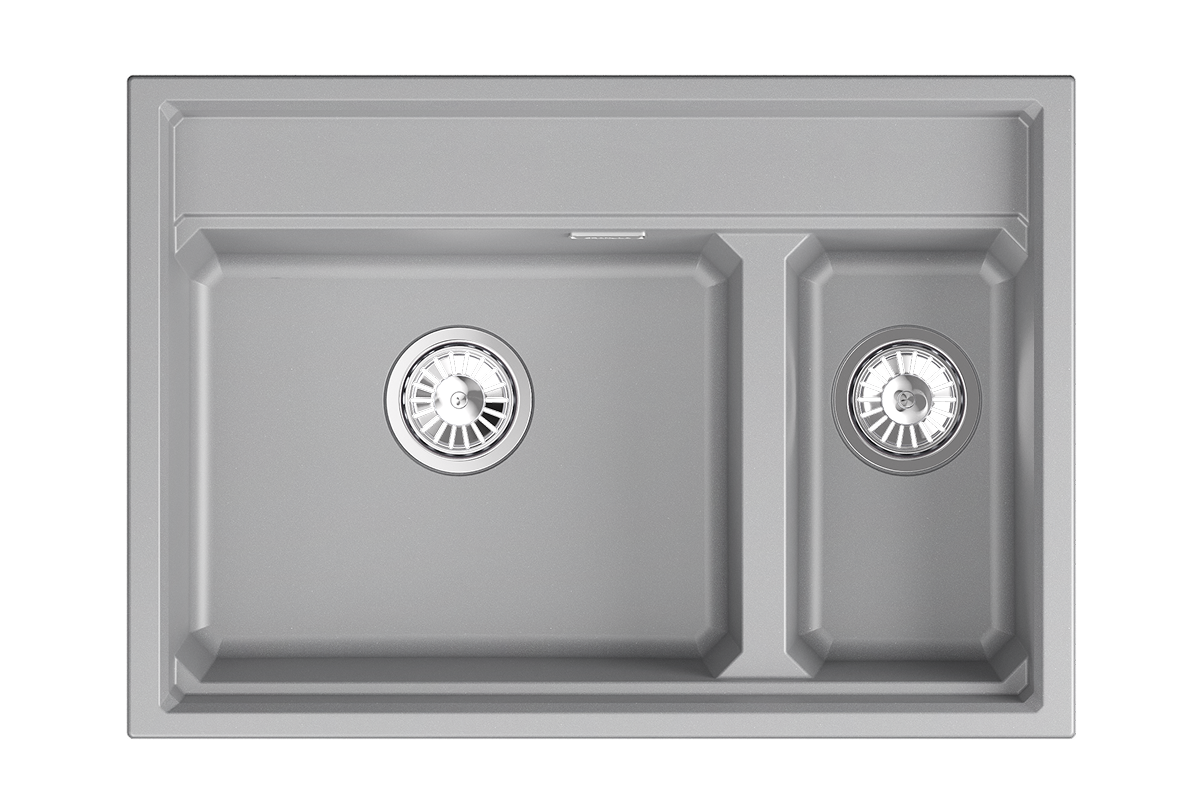 Мойка для кухни Granula Kitchen Space 7302i алюминиум, 73х51 см, прямоугольная