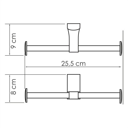 WasserKRAFT Leine K-5096D Держатель туалетной бумаги двойной