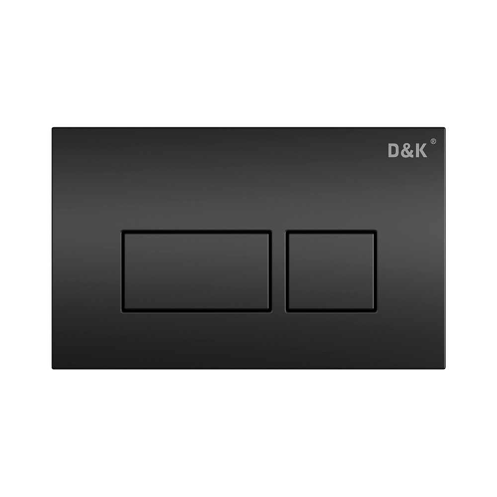 Комплект унитаза с инсталляцией и клавишей смыва D&K Matrix DS1392501, черный