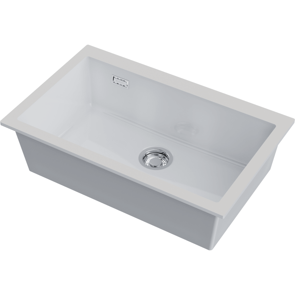 Мойка Omoikiri Omishima 76-U-WH Glossy Natceramic, белый глянцевый, арт. 4997516
