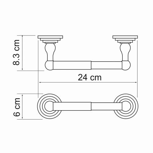 Держатель туалетной бумаги WasserKraft 7322