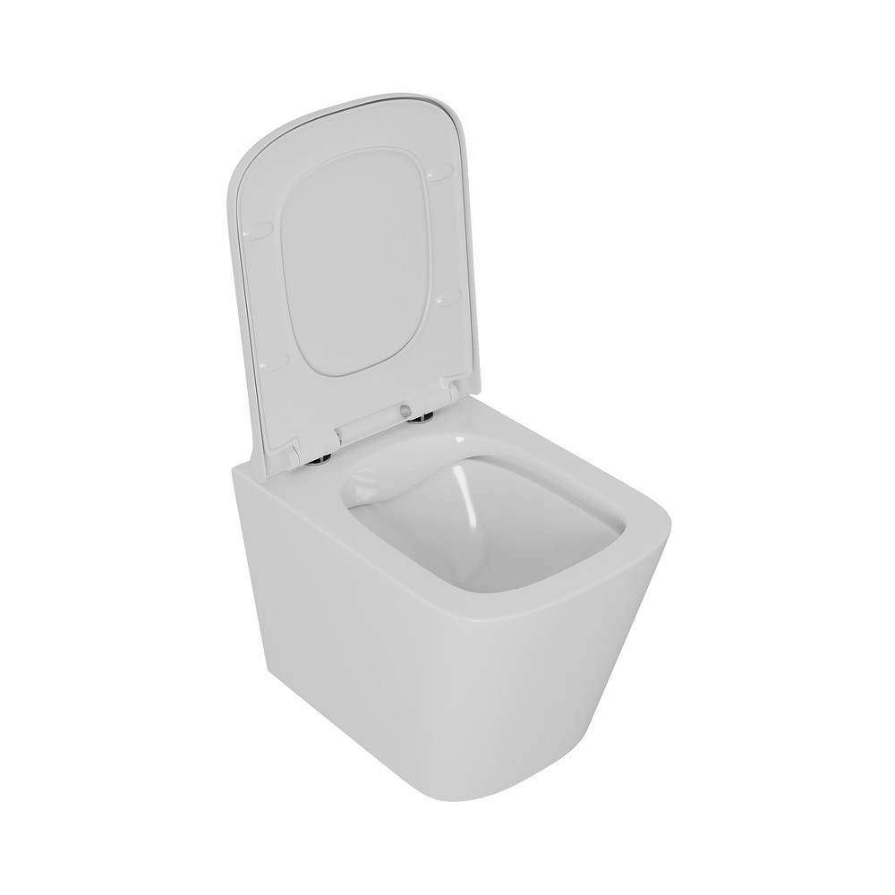Унитаз подвесной безободковый D&K Berlin DT1436016, белый