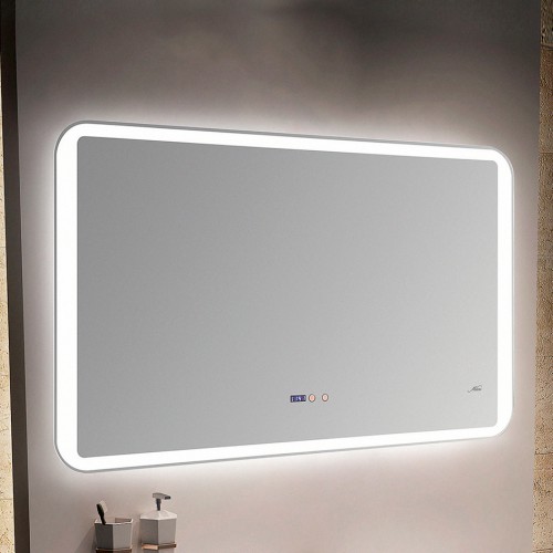 Зеркало с LED-подсветкой MELANA-10070  подогрев/часы (MLN-LED052-2)
