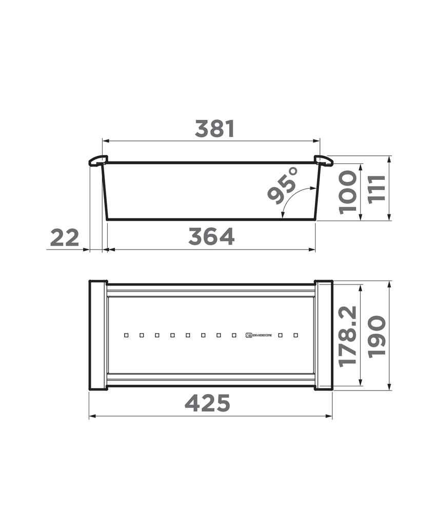 Коландер Omoikiri CO-02-PVD-GB графит