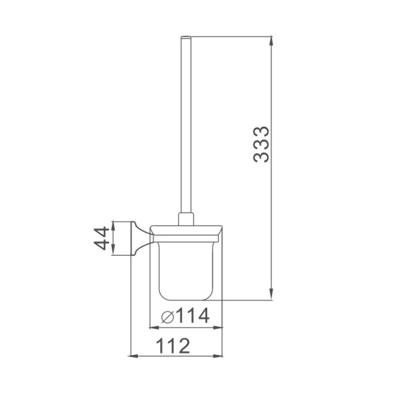 Ершик Haiba HB8510, хром